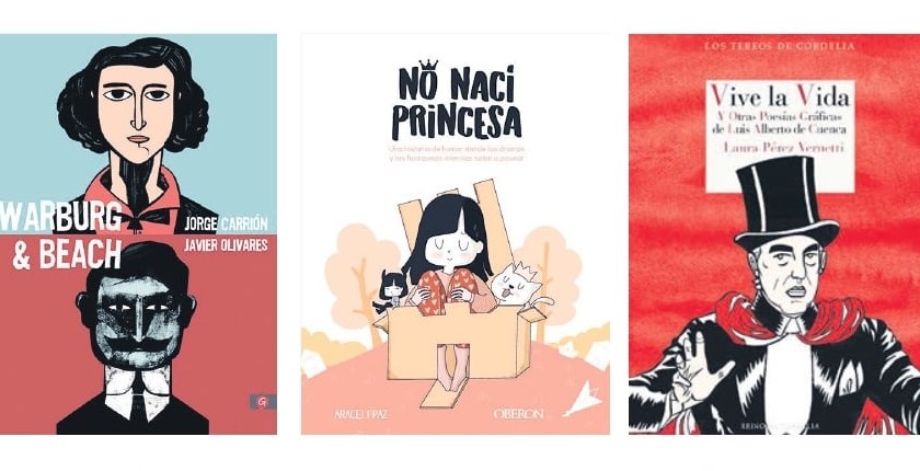 Cuatro tebeos: ‘Warburg & Beach’, ‘No nací princesa’, ‘Vive la vida’ y ‘El que roba a los muertos’