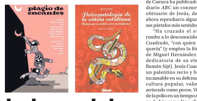 Muere Jesús Cuadrado, uno de los máximos eruditos del tebeo español