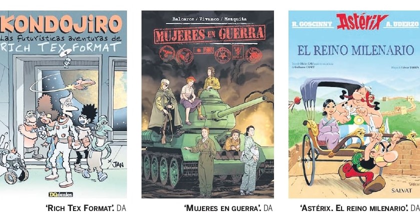 Tres novedades: ‘Rich Tex Format’, ‘Mujeres en guerra’ y ‘Astérix. El reino milenario’