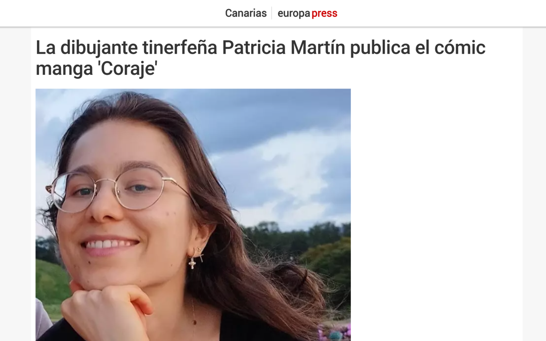 EUROPA PRESS | La dibujante tinerfeña Patricia Martín publica el cómic manga ‘Coraje’