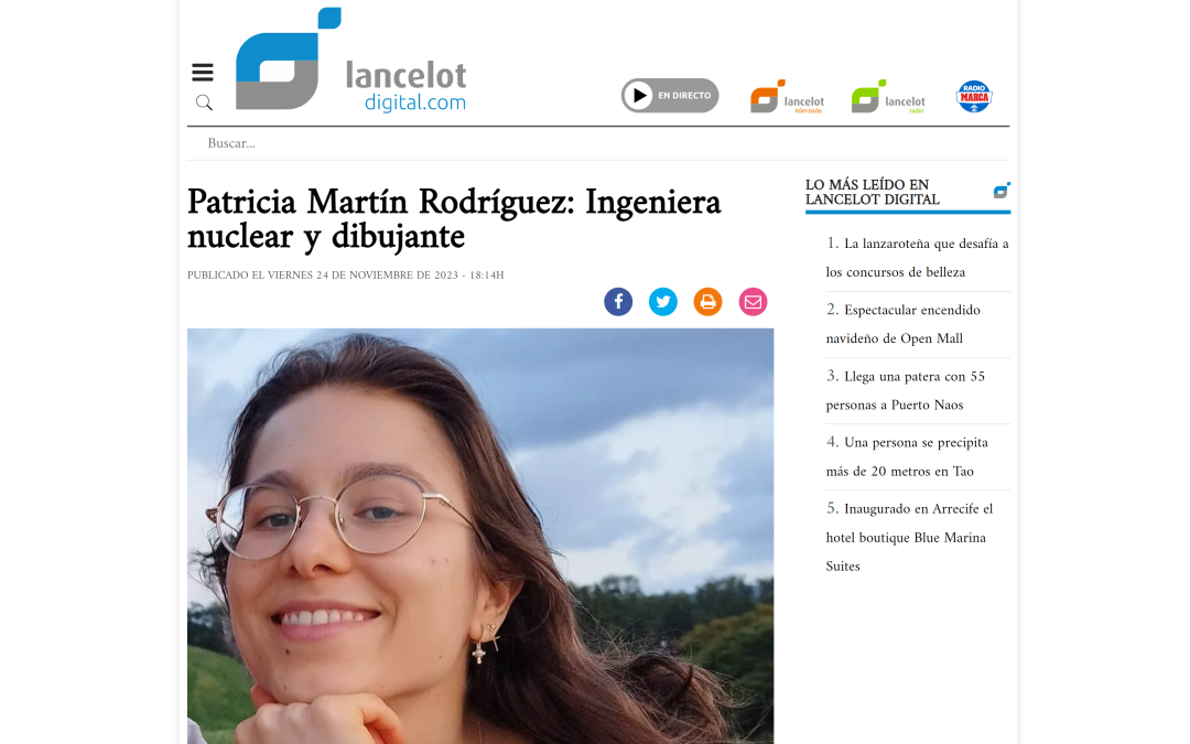 LANCELOT DIGITAL | Patricia Martín Rodríguez: Ingeniera nuclear y dibujante