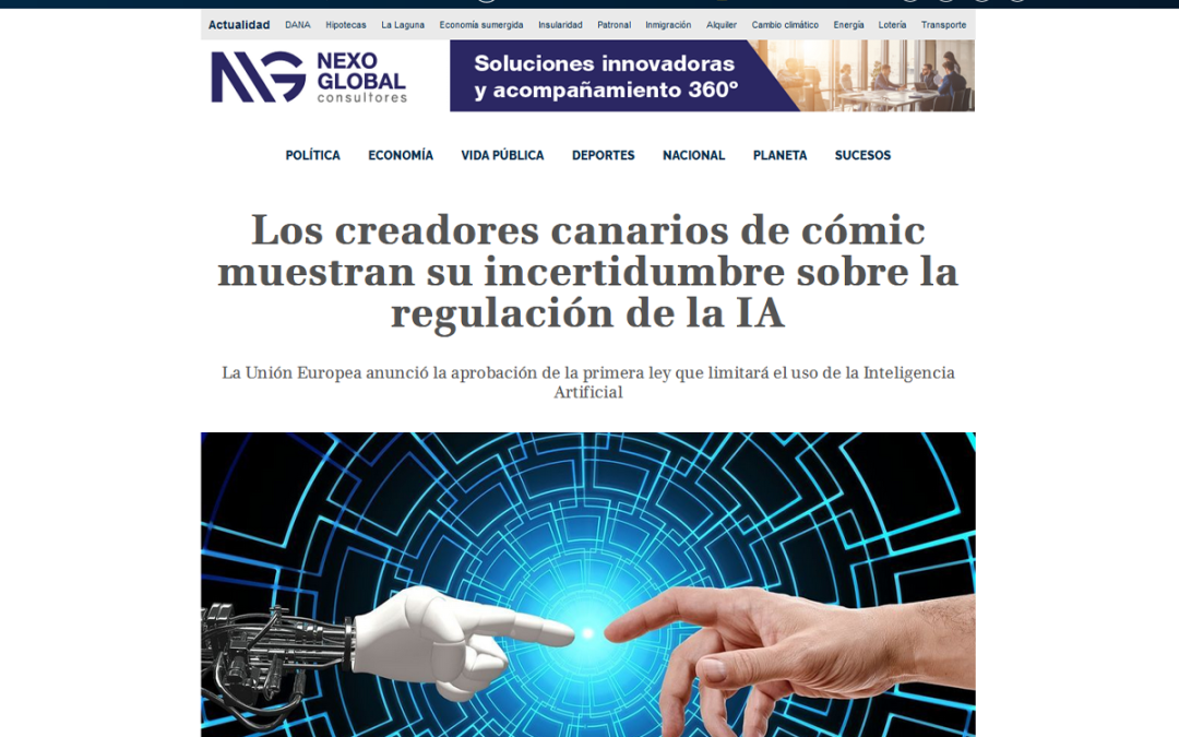 TIEMPO DE CANARIAS | Los creadores canarios de cómic muestran su incertidumbre sobre la regulación de la IA