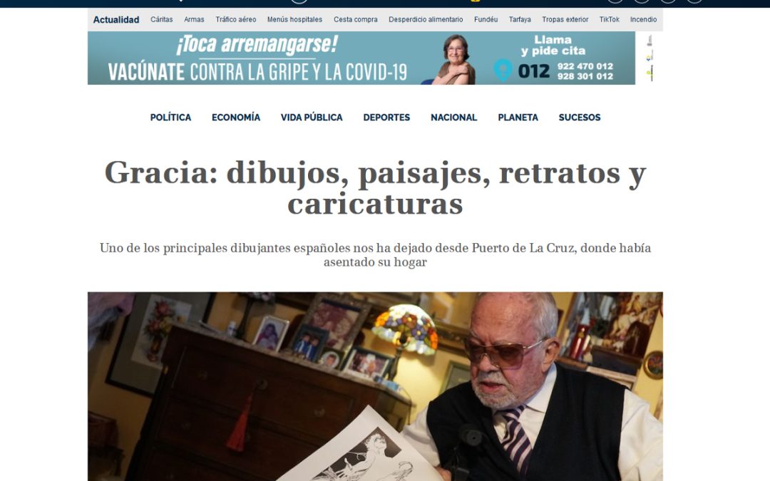 TIEMPO DE CANARIAS | Gracia: dibujos, paisajes, retratos y caricaturas