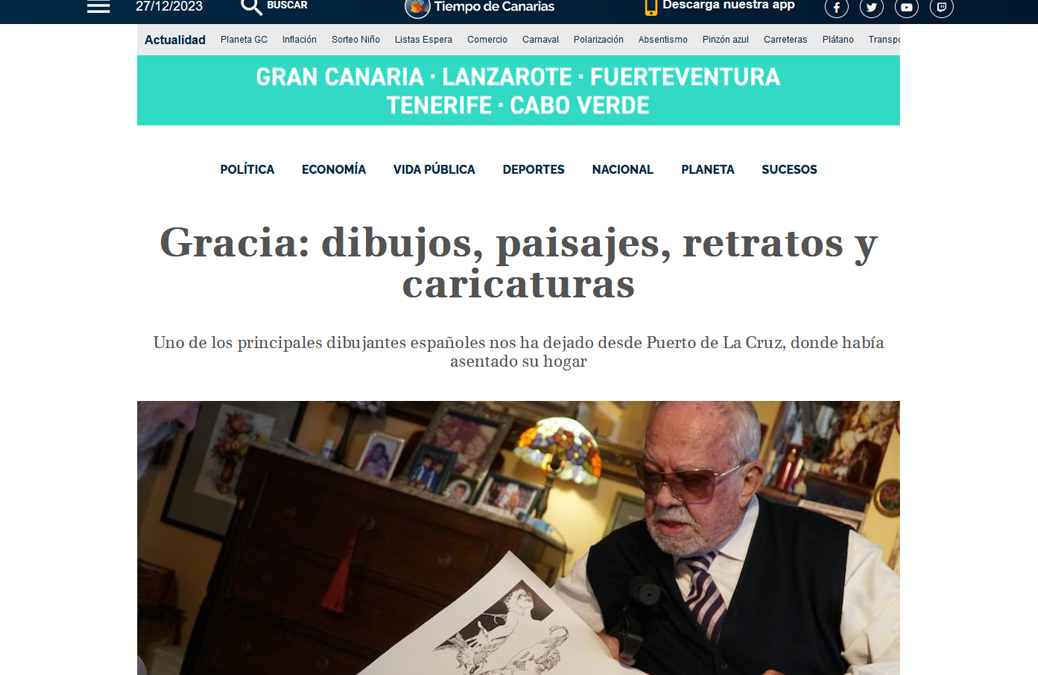 TIEMPO DE CANARIAS | Gracia: dibujos, paisajes, retratos y caricaturas