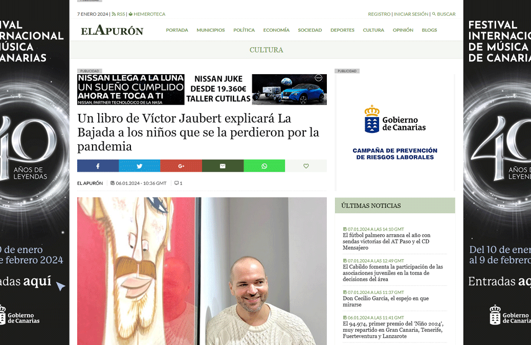 EL APURÓN | Un libro de Víctor Jaubert explicará La Bajada a los niños que se la perdieron por la pandemia