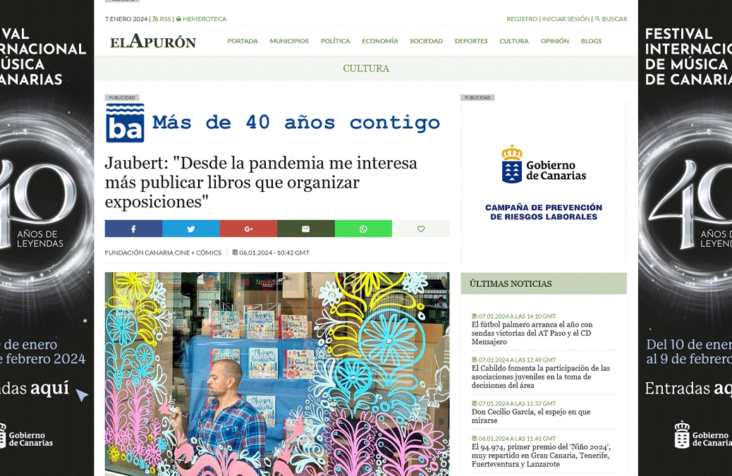 EL APURÓN | Jaubert: «Desde la pandemia me interesa más publicar libros que organizar exposiciones»