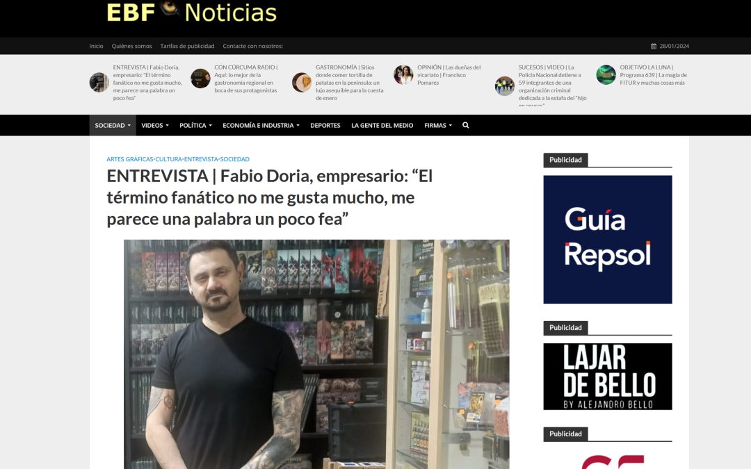 EL BLOGO FEROZ | ENTREVISTA | Fabio Doria, empresario: “El término fanático no me gusta mucho, me parece una palabra un poco fea”