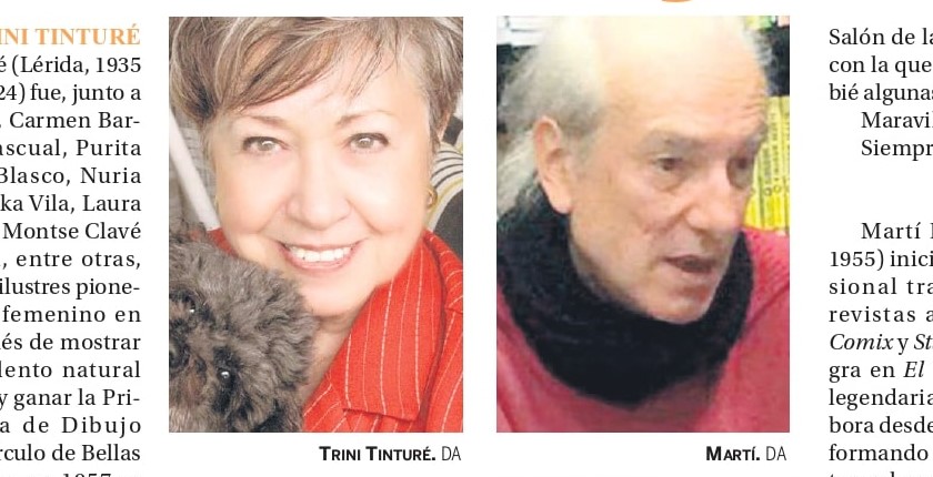 Mueren dos grandes historietistas: Trini Tinturé y Martí