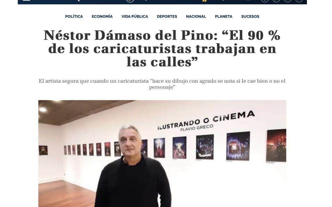 TIEMPO DE CANARIAS | ENTREVISTA | Néstor Dámaso del Pino: “Cuando un caricaturista hace su dibujo con agrado se nota, se ve si le cae bien o no el personaje”