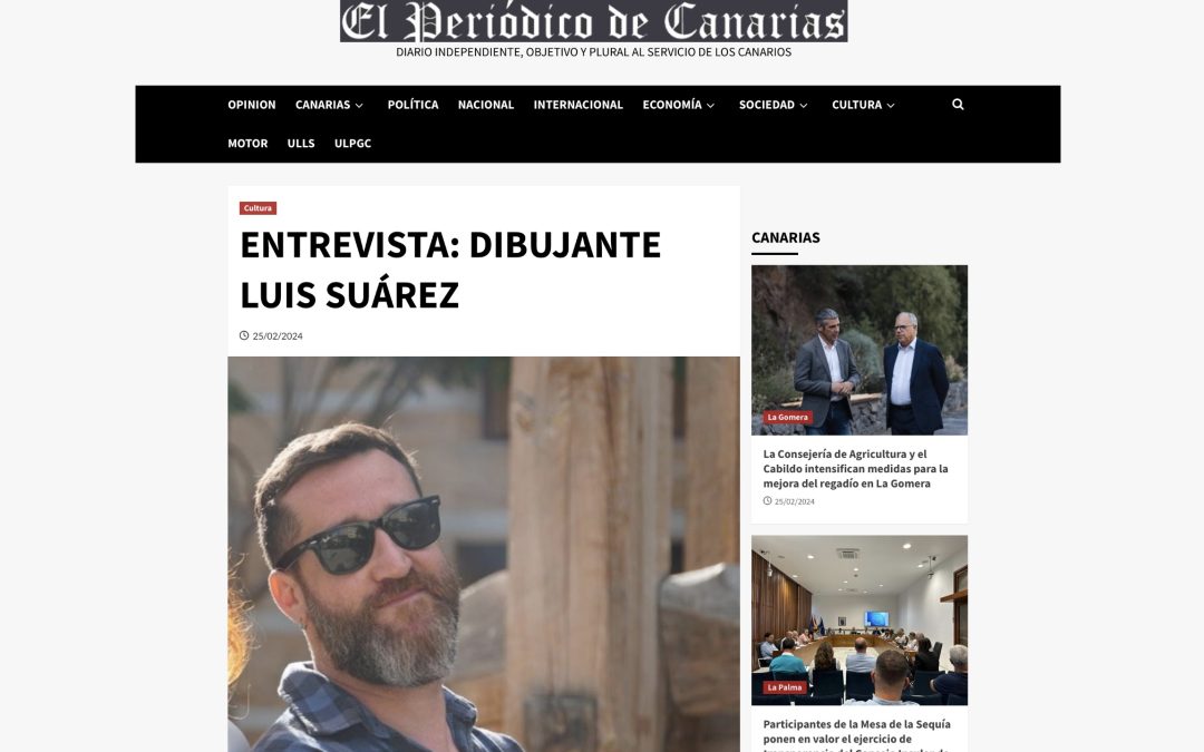 EL PERIÓDICO DE CANARIAS | ENTREVISTA: Dibujante Luis Suárez