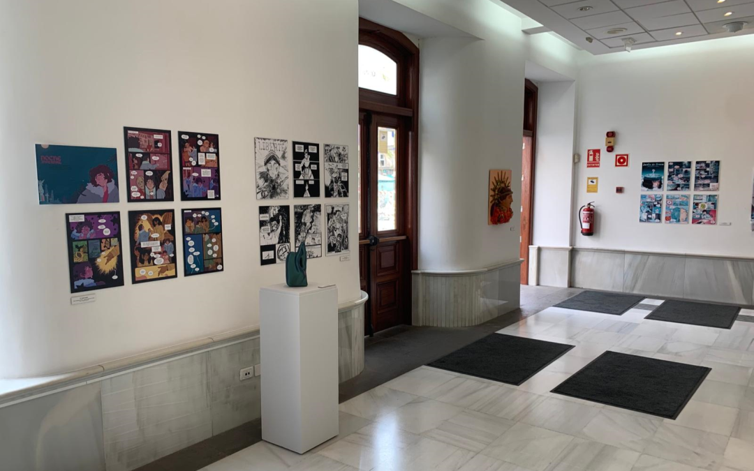 La exposición Jóvenes talentos de Gran Canaria incluye el trabajo de los cinco premiados en la disciplina de cómic.
