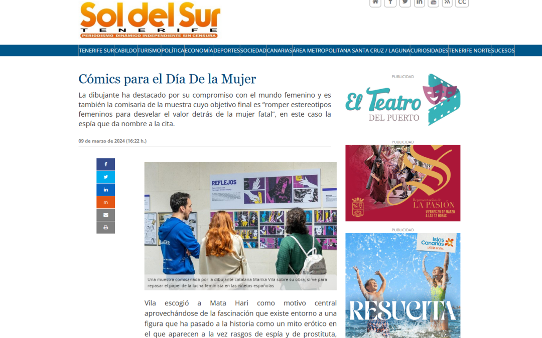 SOL DEL SUR TENERIFE | Cómics para el Día De la Mujer