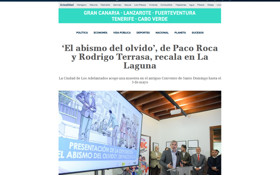 TIEMPO DE CANARIAS | ‘El abismo del olvido’, de Paco Roca y Rodrigo Terrasa, recala en La Laguna