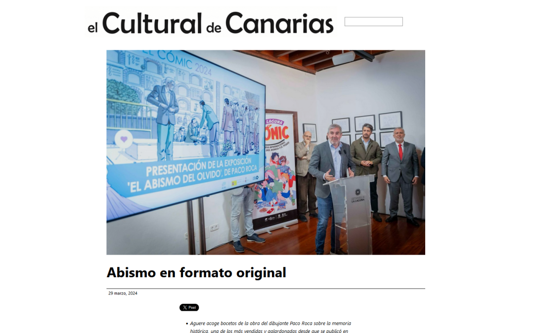 EL CULTURAL DE CANARIAS | Abismo en formato original