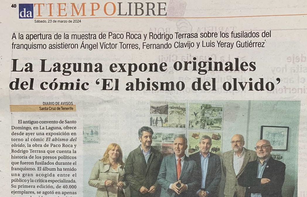 TIEMPO LIBRE | La Laguna expone originales del cómic ‘El abismo del olvido’
