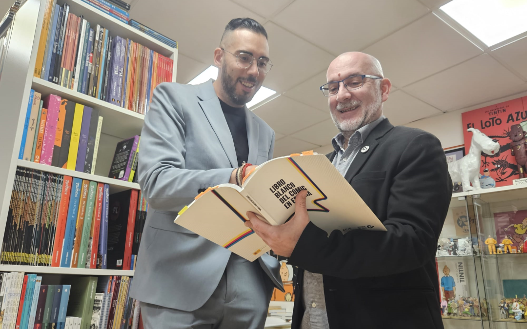 Alejandro Casasola, presidente de la Sectorial del Cómic, visita la Fundación