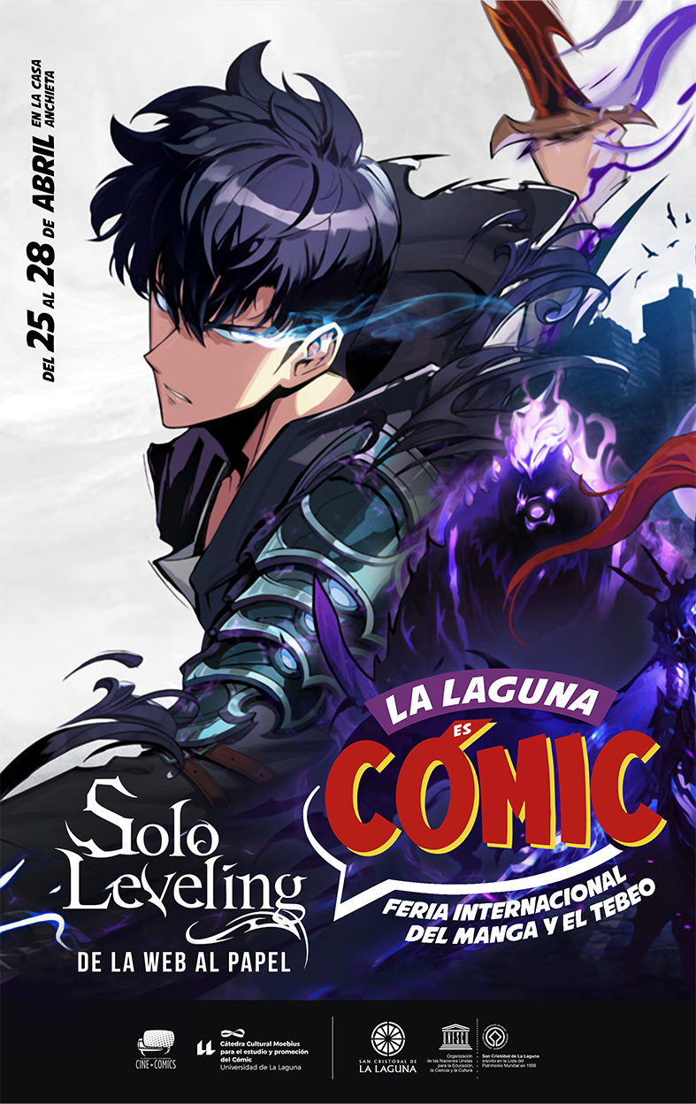 CARTEL - LA LAGUNTA ES COMIC 2024 - _0004_53x84cm - CARTEL - SOLO LEVELING