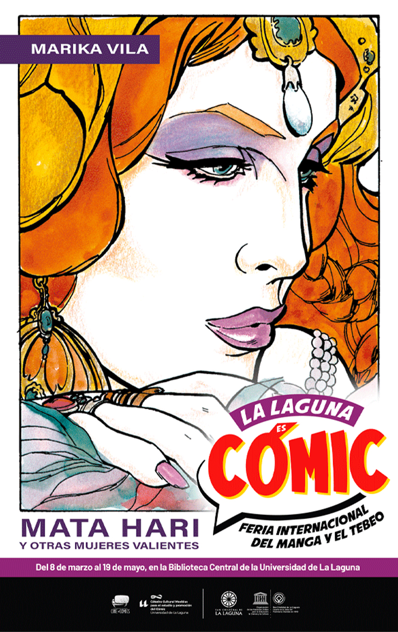 CARTEL - LA LAGUNTA ES COMIC 2024 - _0010_53x84cm - CARTEL - MATA HARI