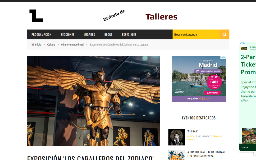 LAGENDA | Exposición ‘Los Caballeros del Zodiaco’ en La Laguna