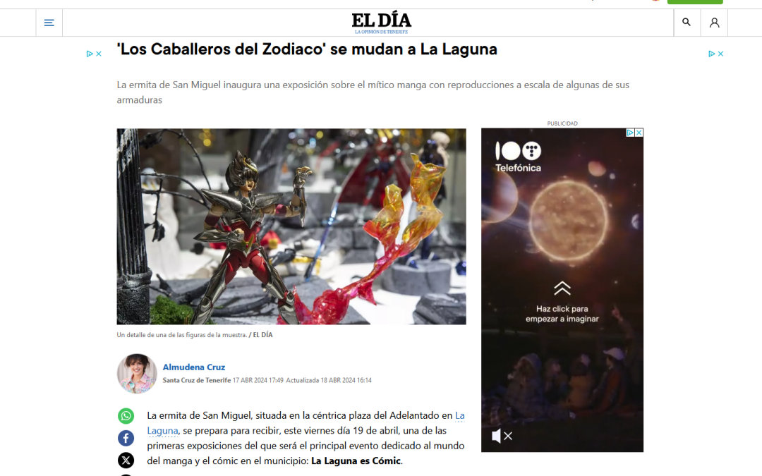 EL DÍA | ‘Los Caballeros del Zodiaco’ se mudan a La Laguna