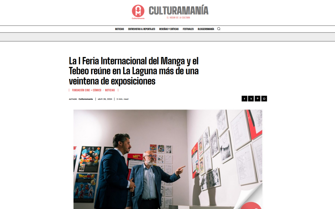 CULTURAMANÍA | La I Feria Internacional del Manga y el Tebeo reúne en La Laguna más de una veintena de exposiciones