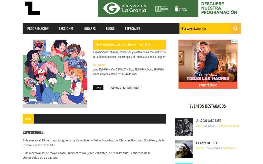 LAGENDA | Feria internacional del Manga y el Tebeo