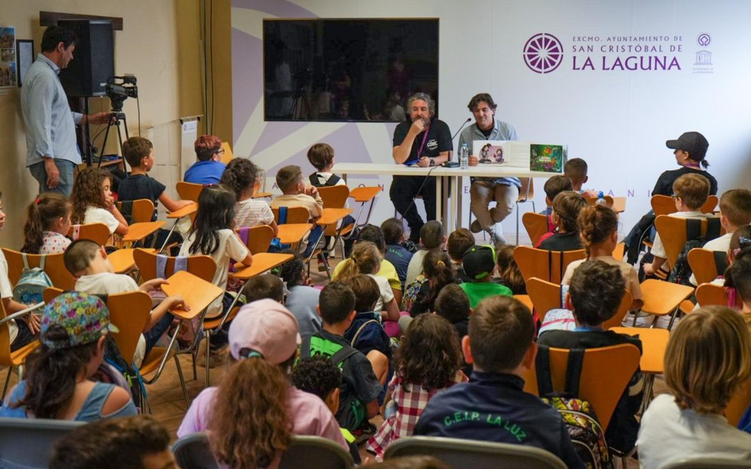 Bruno Lanzarote imparte una charla para más de cincuenta alumnos del CEIP La Luz