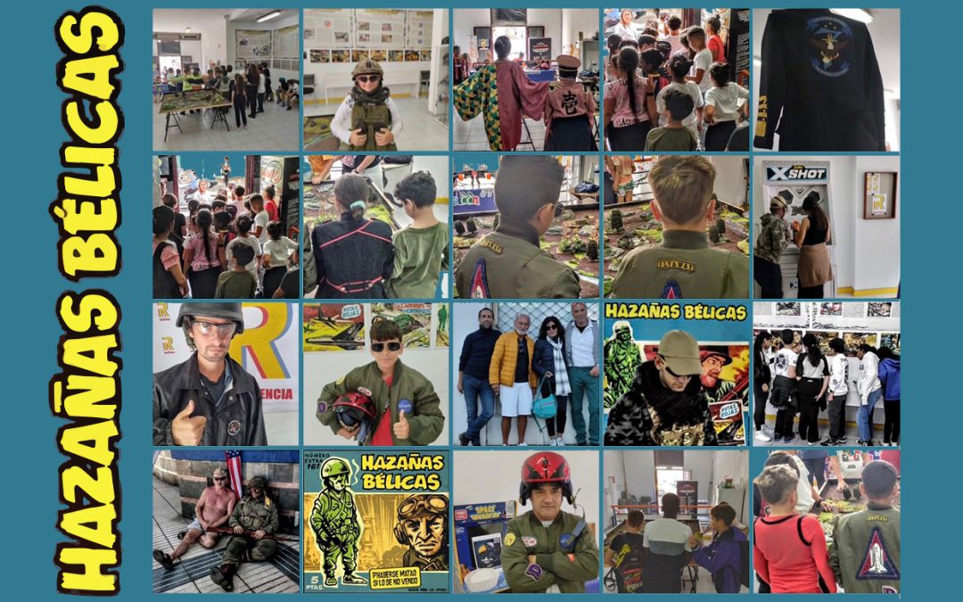 La exposición Hazañas Bélicas: la guerra en los tebeos, abierta en ‘La Resistencia’ de Taco, ya ha sido visitada por cientos de alumnos de los colegios del barrio y la ciudad