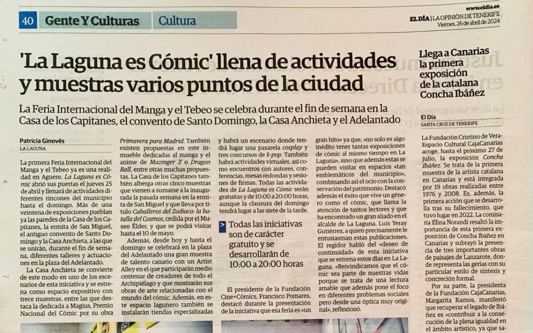 EL DÍA | ‘La Laguna es Cómic’ llena de actividades y muestras varios puntos de la ciudad