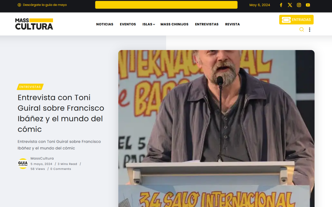 MASS CULTURA | Entrevista con Toni Guiral sobre Francisco Ibáñez y el mundo del cómic