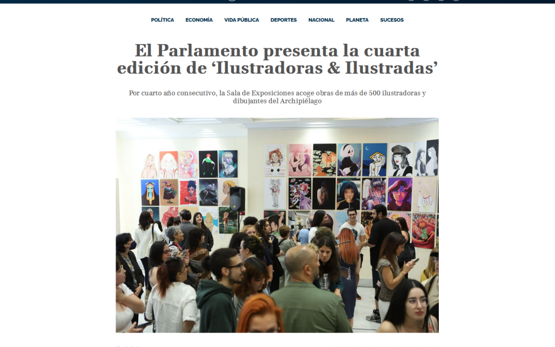 TIEMPO DE CANARIAS |  El Parlamento presenta la cuarta edición de ‘Ilustradoras & Ilustradas’
