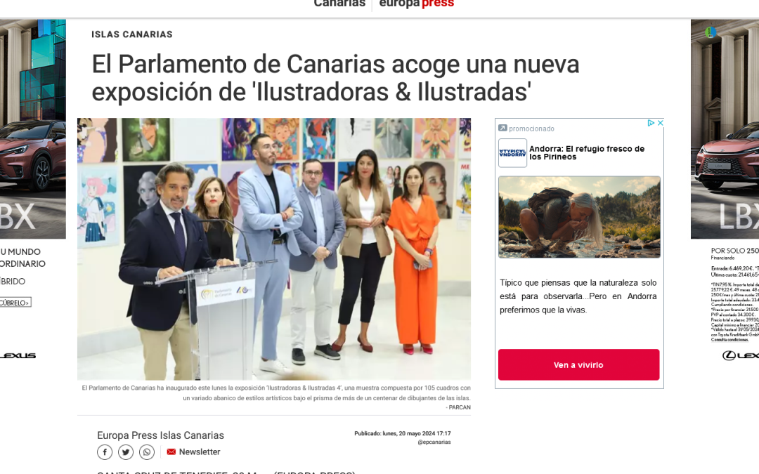 EUROPA PRESS |  El Parlamento de Canarias acoge una nueva exposición de ‘Ilustradoras & Ilustradas’