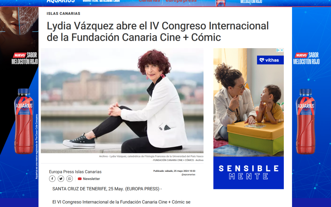 EUROPA PRESS | Lydia Vázquez abre el VI Congreso Internacional de la Fundación Canaria Cine + Cómic