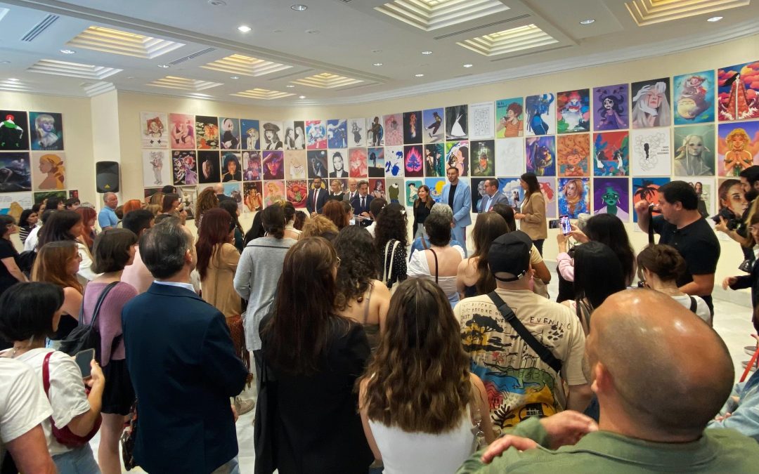 Gustavo Matos inaugura ‘Ilustradoras & Ilustradas 4’ en el Parlamento de Canarias