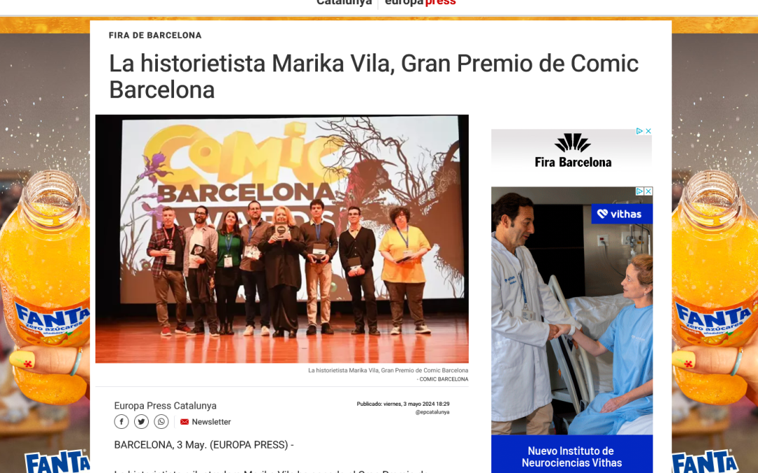 EUROPAPRESS | La historietista Marika Vila, Gran Premio de Comic Barcelona