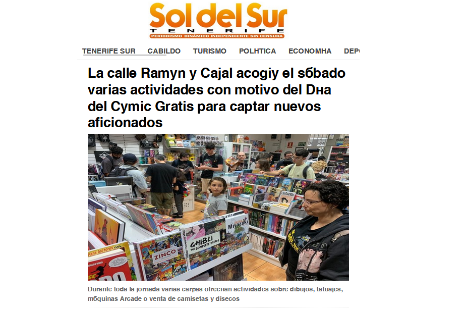 SOL DEL SUR | La calle Ramón y Cajal acogió el sábado varias actividades con motivo del Día del Cómic Gratis para captar nuevos aficionados