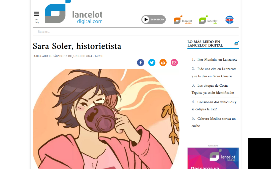 LANCELOT DIGITAL | Sara Soler, historietista: “Algunas trans me han dicho que gracias a Us han salido del armario o que su familia ya no las considera una cosa rara”