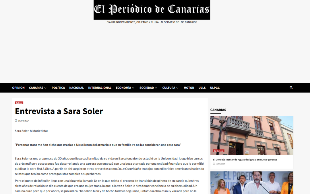 EL PERIÓDICO DE CANARIAS | Entrevista a Sara Soler