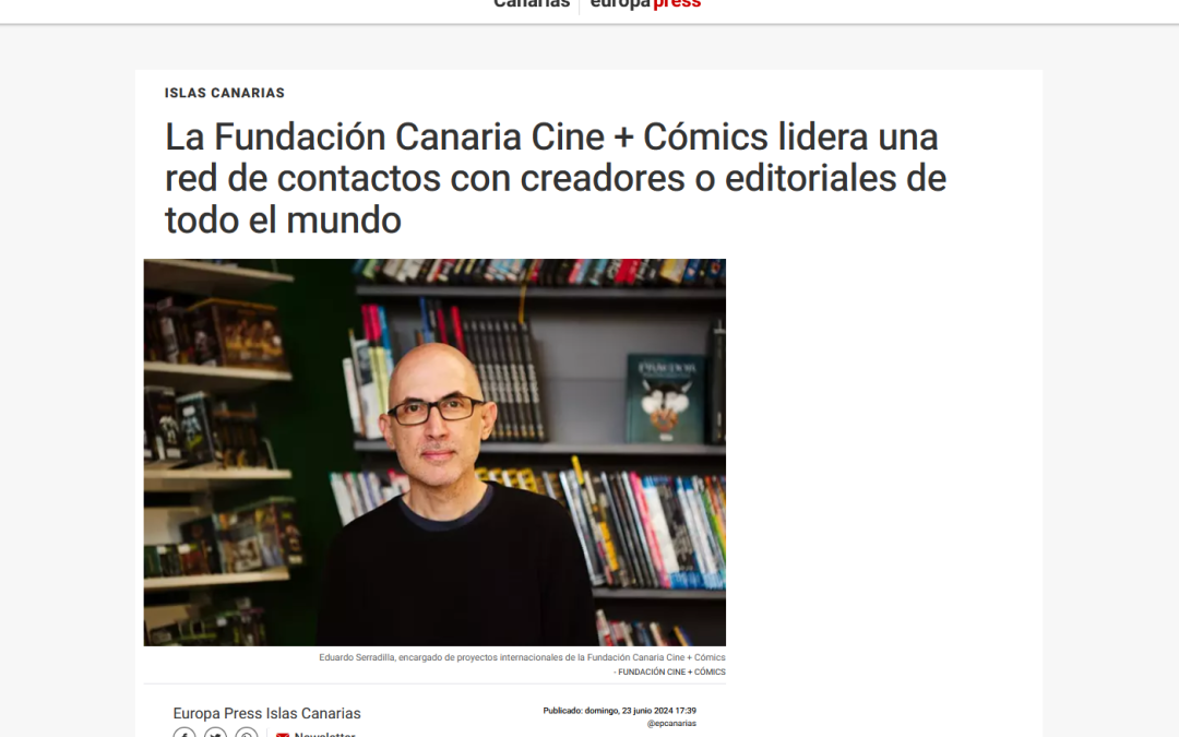 EUROPA PRESS | La Fundación Canaria Cine+Cómics lidera una red de contactos con creadores o editoriales de todo el mundo