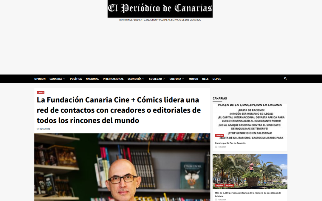 EL PERIÓDICO DE CANARIAS | La Fundación Canaria Cine + Cómics lidera una red de contactos con creadores o editoriales