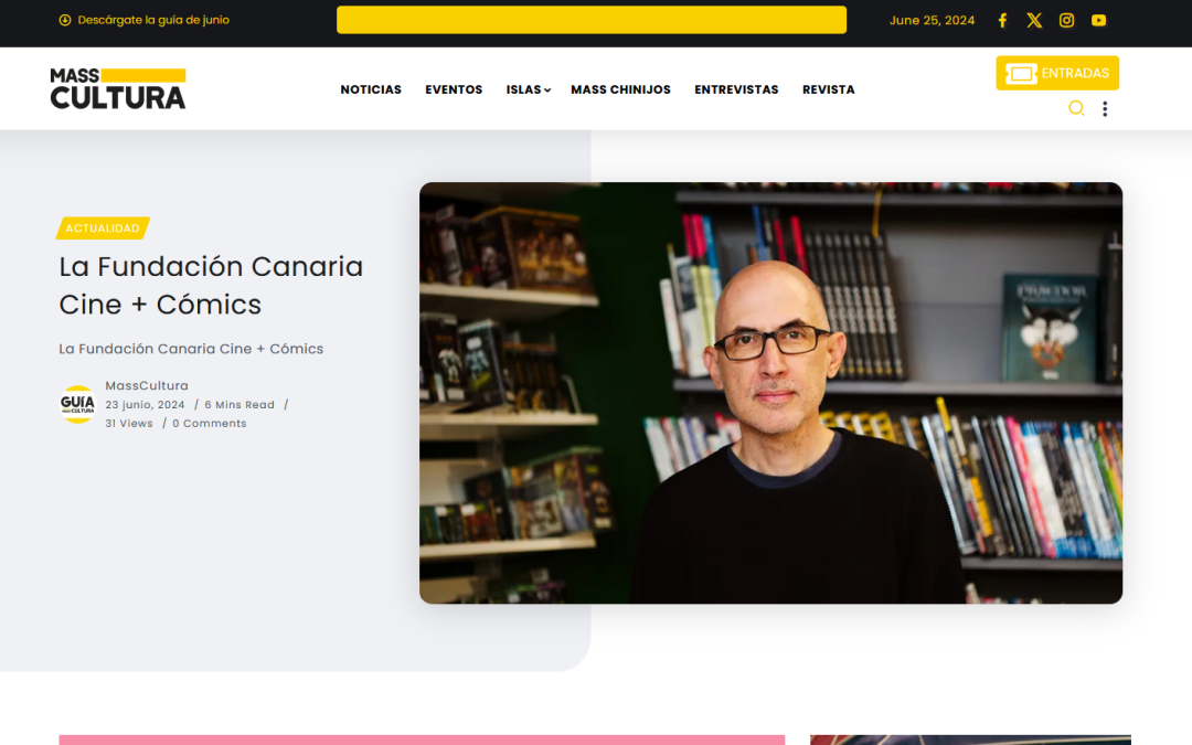 MASS CULTURA | La Fundación Canaria Cine + Cómics lidera una red de contactos con creadores o editoriales