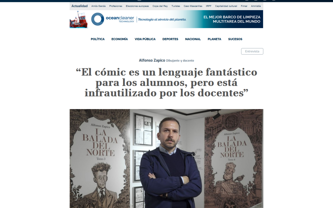 TIEMPO DE CANARIAS | Alfonso Zapico Dibujante y docente “El cómic es un lenguaje fantástico para los alumnos, pero está infrautilizado por los docentes”