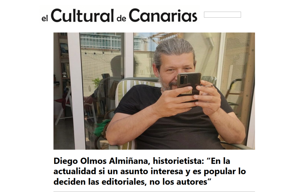 EL CULTURAL DE CANARIAS | Diego Olmos Almiñana, historietista: “En la actualidad si un asunto interesa y es popular lo deciden las editoriales, no los autores”