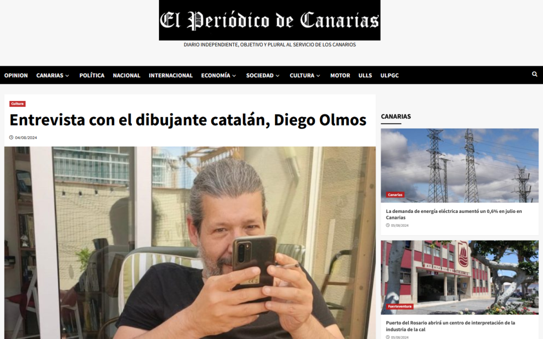 EL PERIÓDICO DE CANARIAS | Entrevista con el dibujante catalán, Diego Olmos
