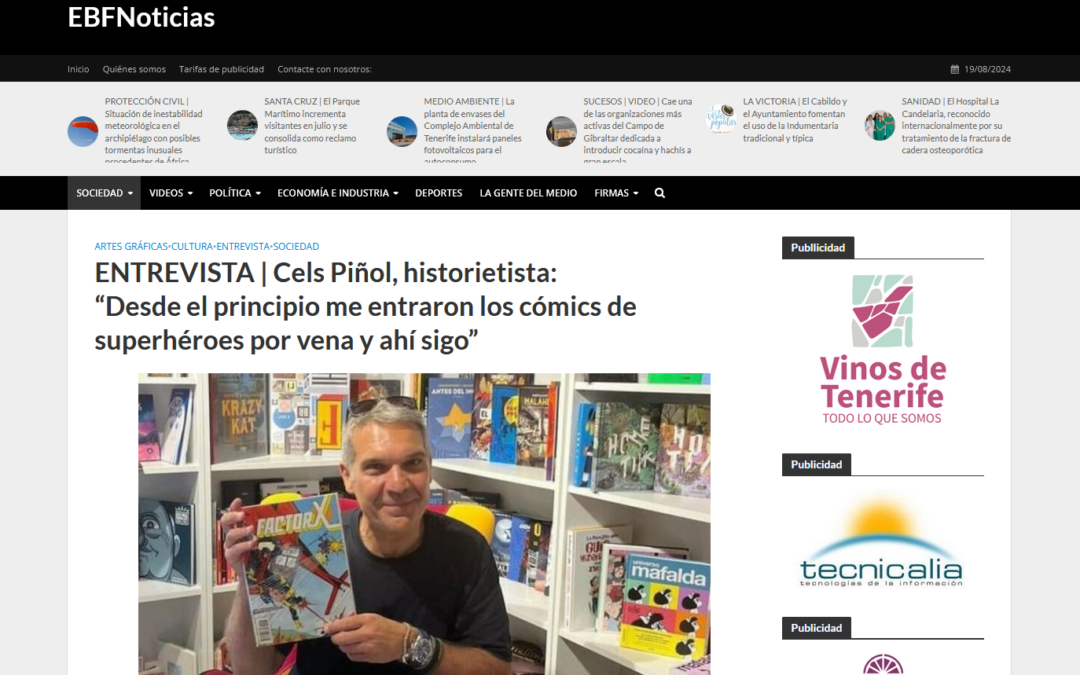 EL BLOGO FEROZ | ENTREVISTA | Cels Piñol, historietista: “Desde el principio me entraron los cómics de superhéroes por vena y ahí sigo”