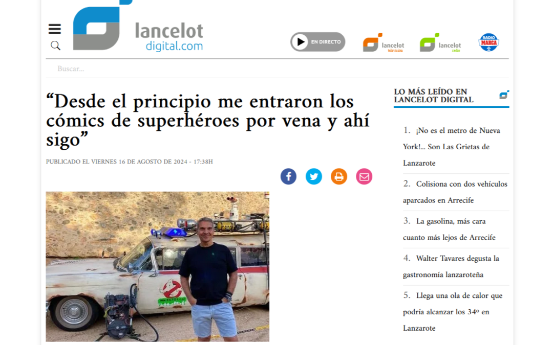 LANCELOT DIGITAL | “Desde el principio me entraron los cómics de superhéroes por vena y ahí sigo”