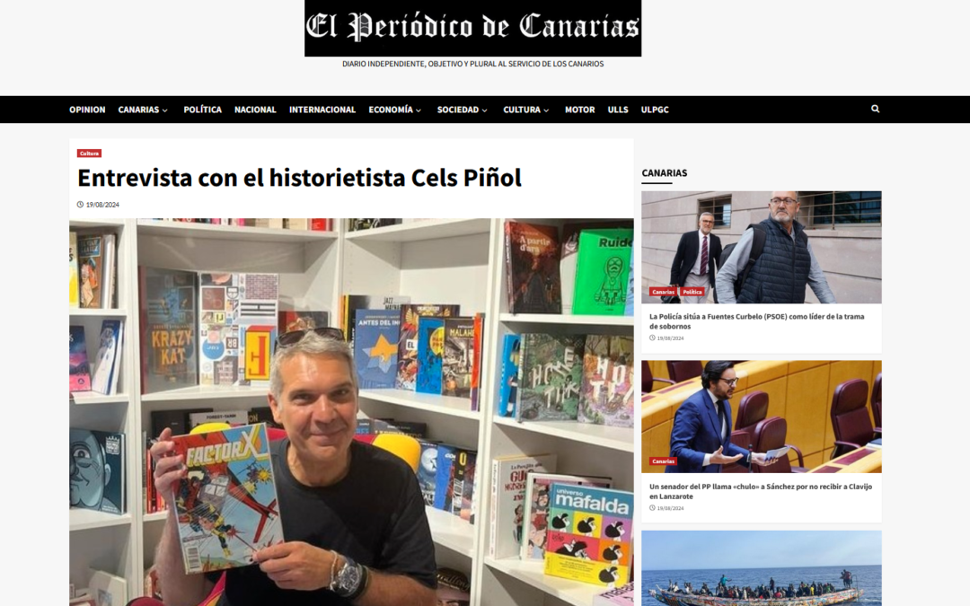 EL PERIÓDICO DE CANARIAS | Entrevista con el historietista Cels Piñol