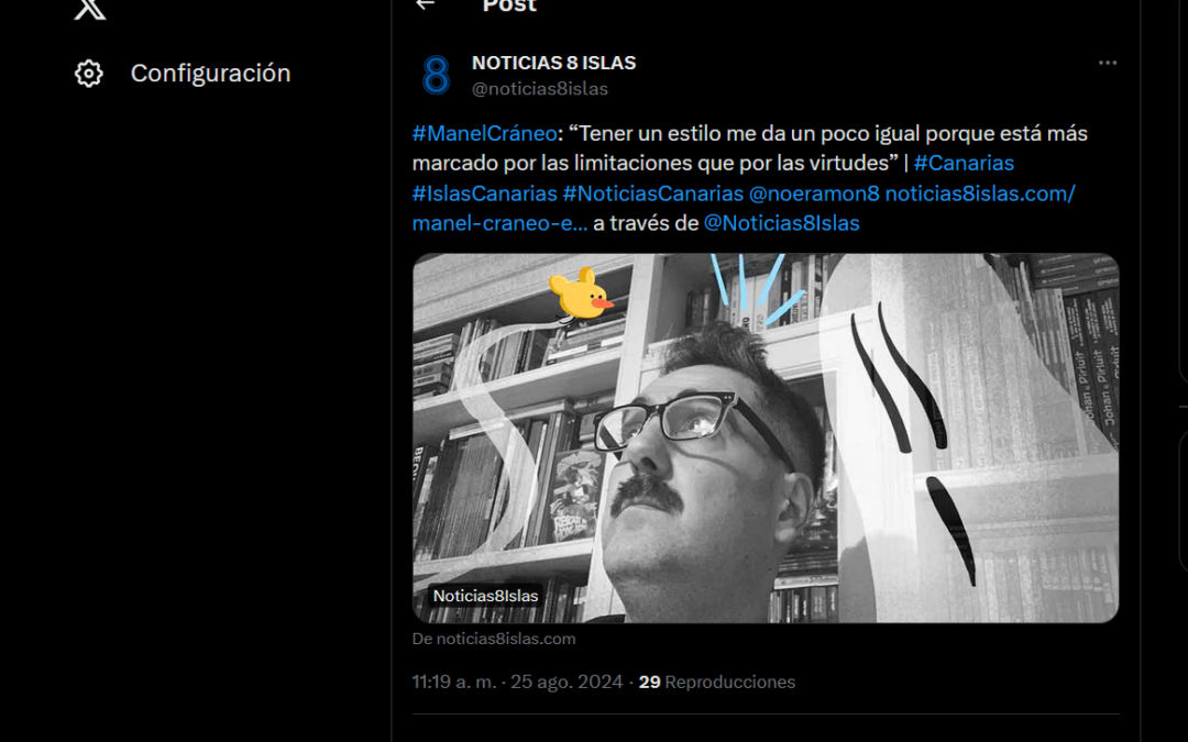 X – NOTICIAS 8 ISLAS | Manel Cráneo, historietista: “Tener un estilo es algo que viene más marcado por las limitaciones que por las virtudes”