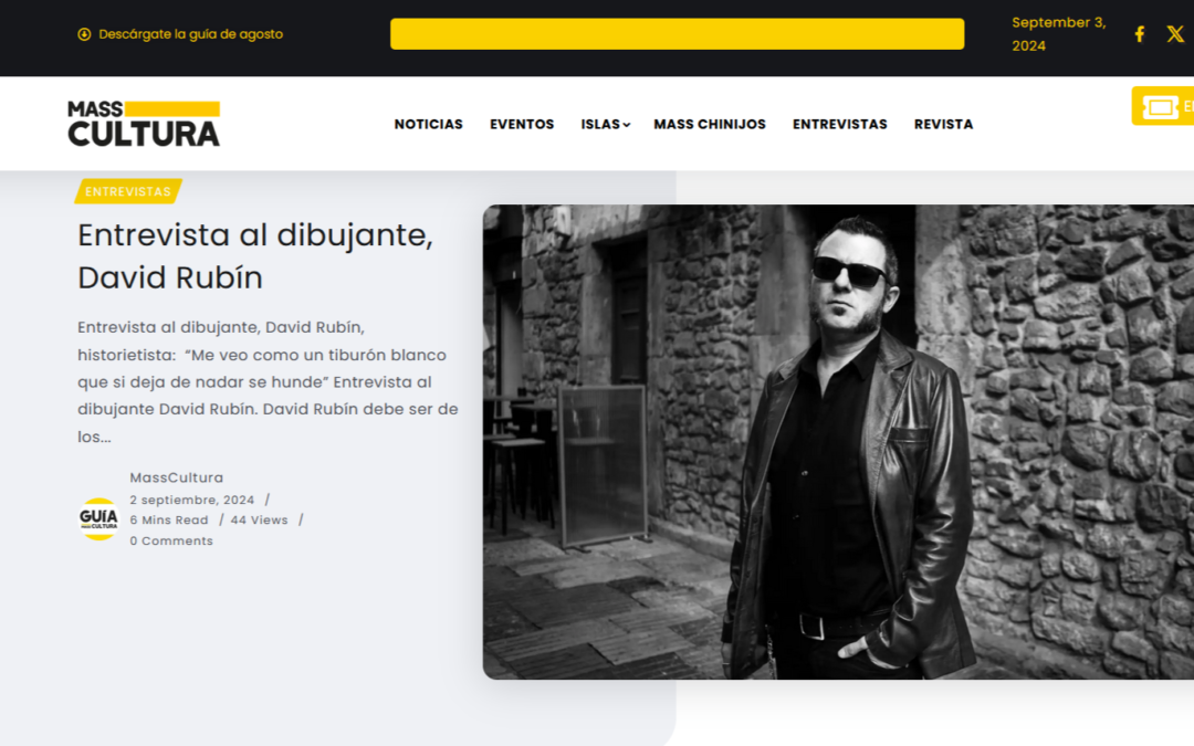 MASS CULTURA | Entrevista al dibujante, David Rubín