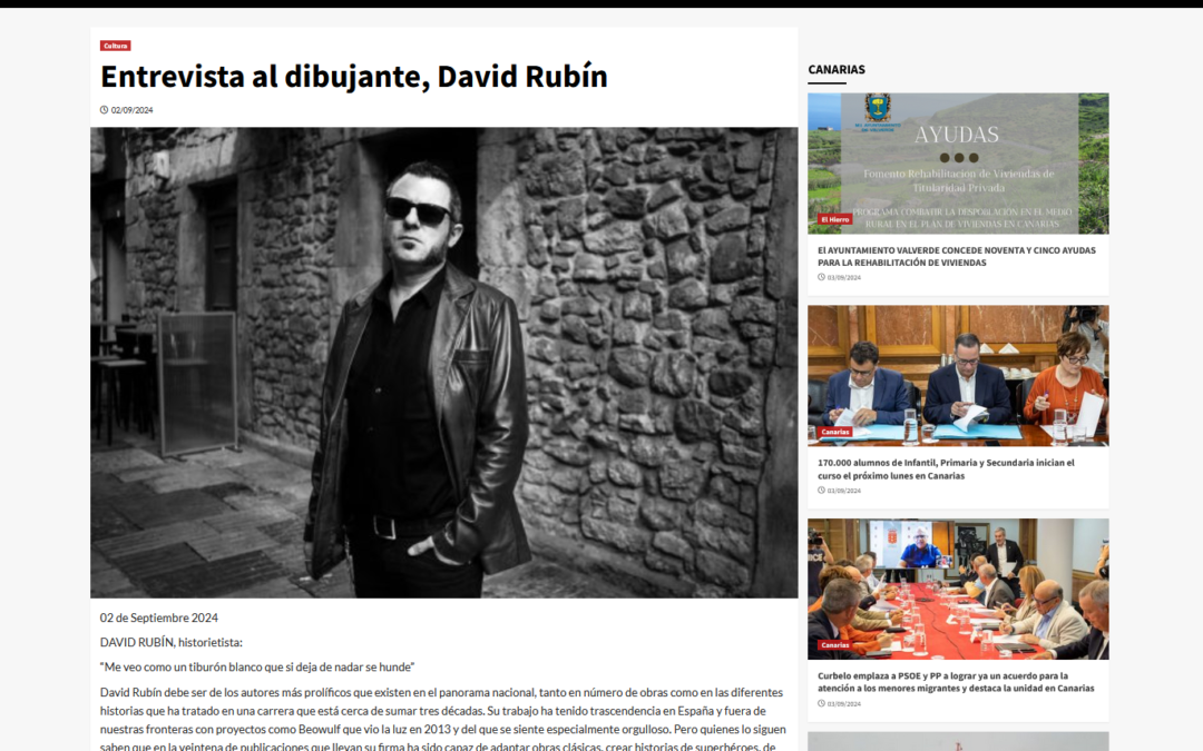 EL PERIÓDICO DE CANARIAS | Entrevista al dibujante, David Rubín